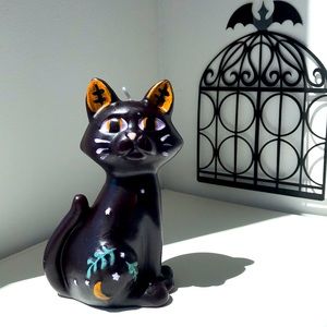 🎃 Halloween Black Cat Candle